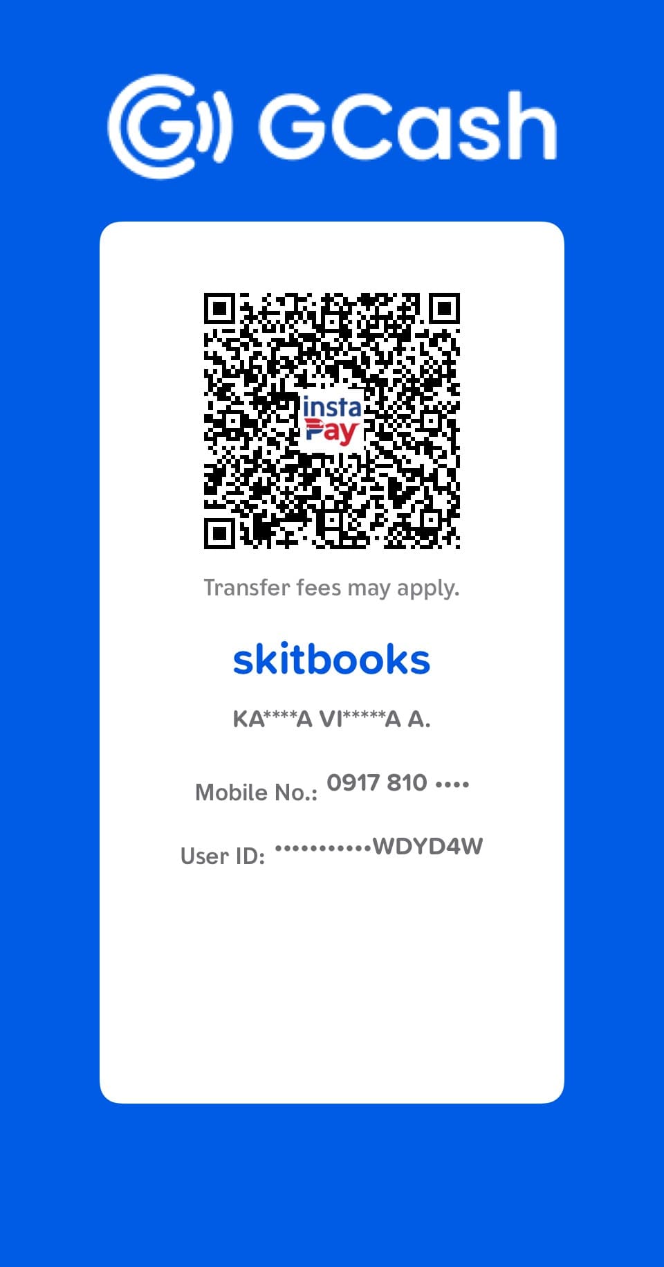GCash payment QR code