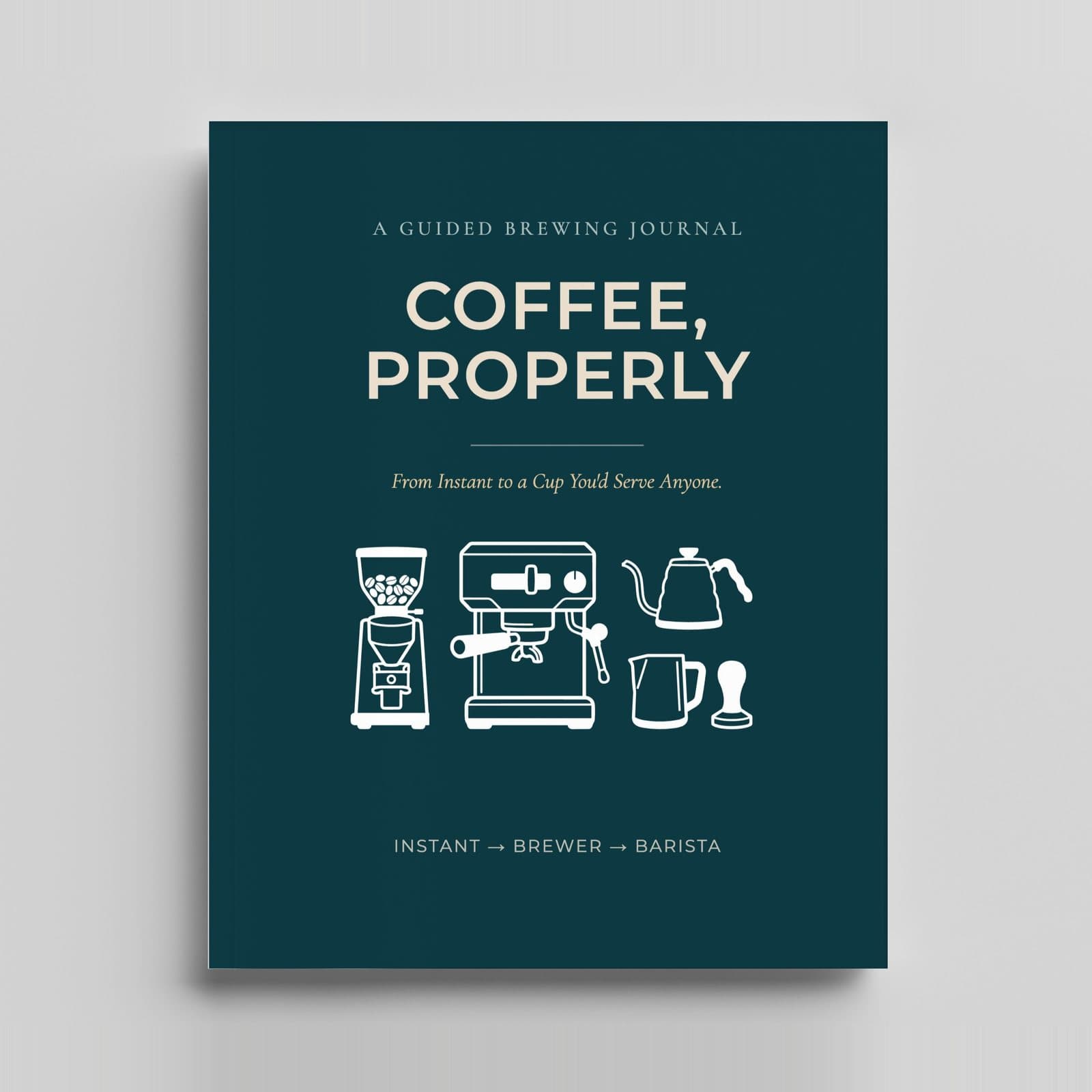 Coffee, Properly journal cover — Skitbooks