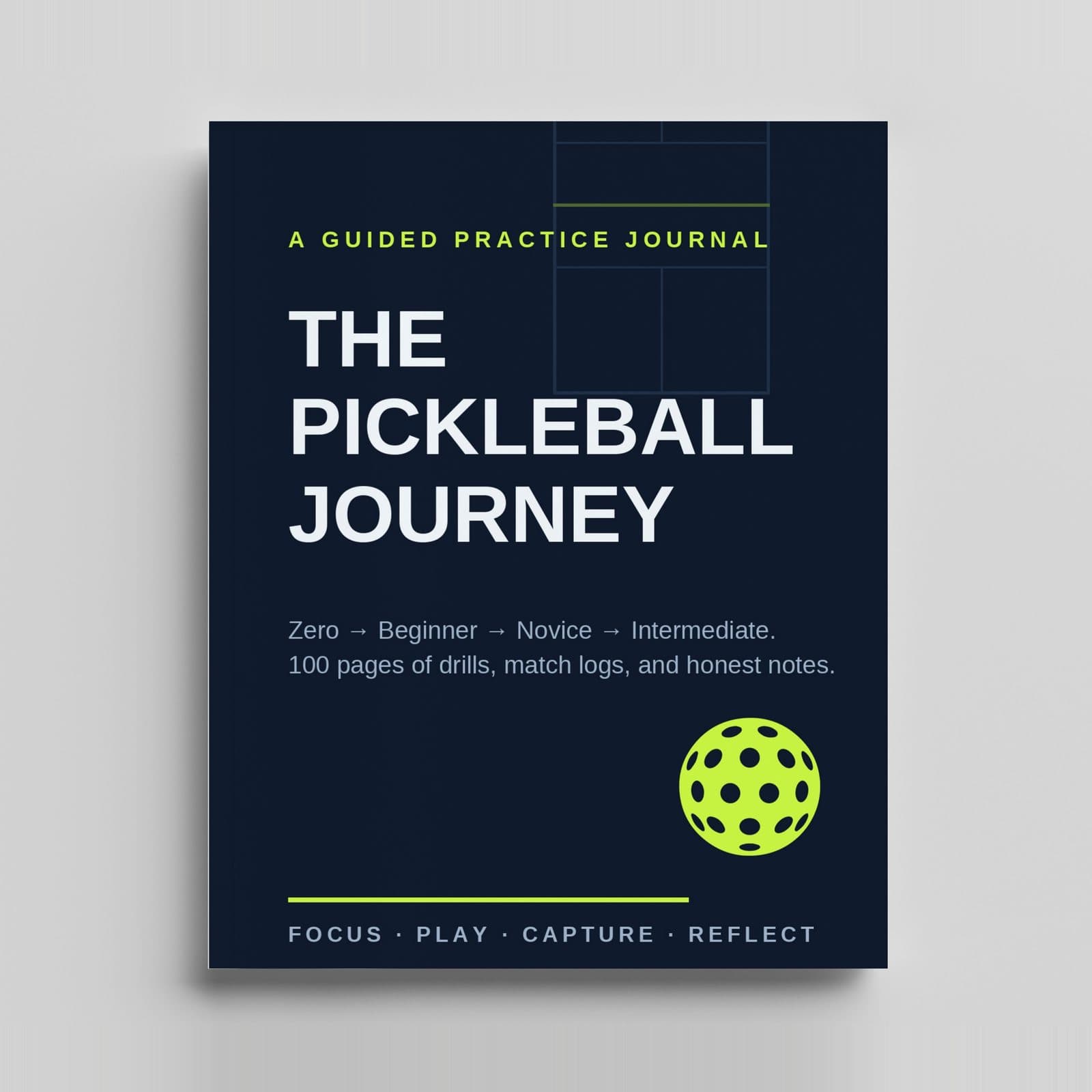 The Pickleball Journey journal cover — Skitbooks