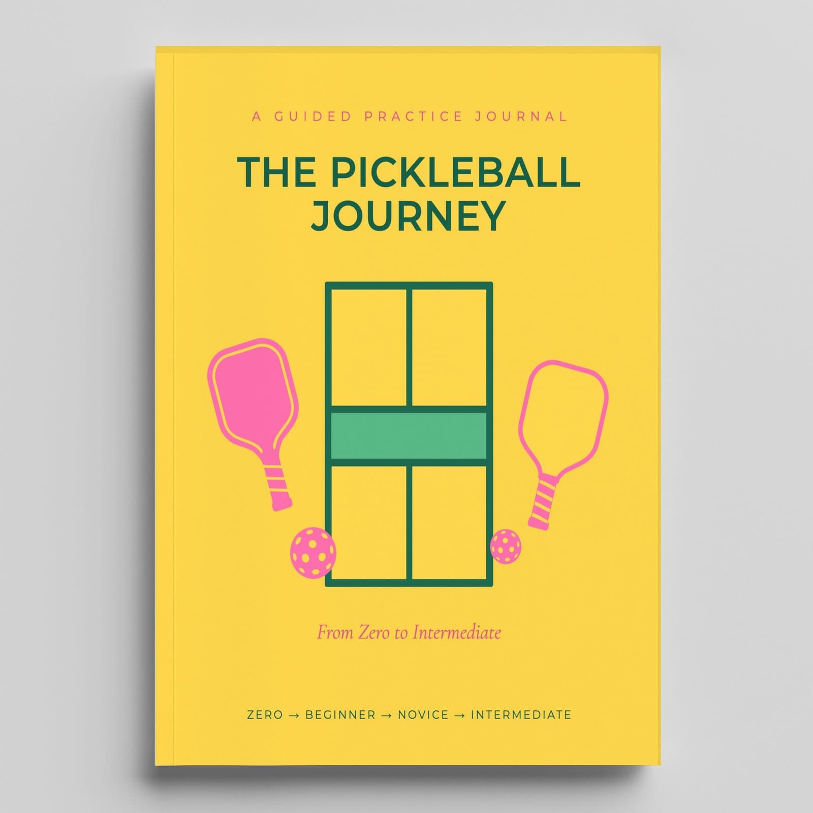 The Pickleball Journey, Ladies Edition journal cover — Skitbooks
