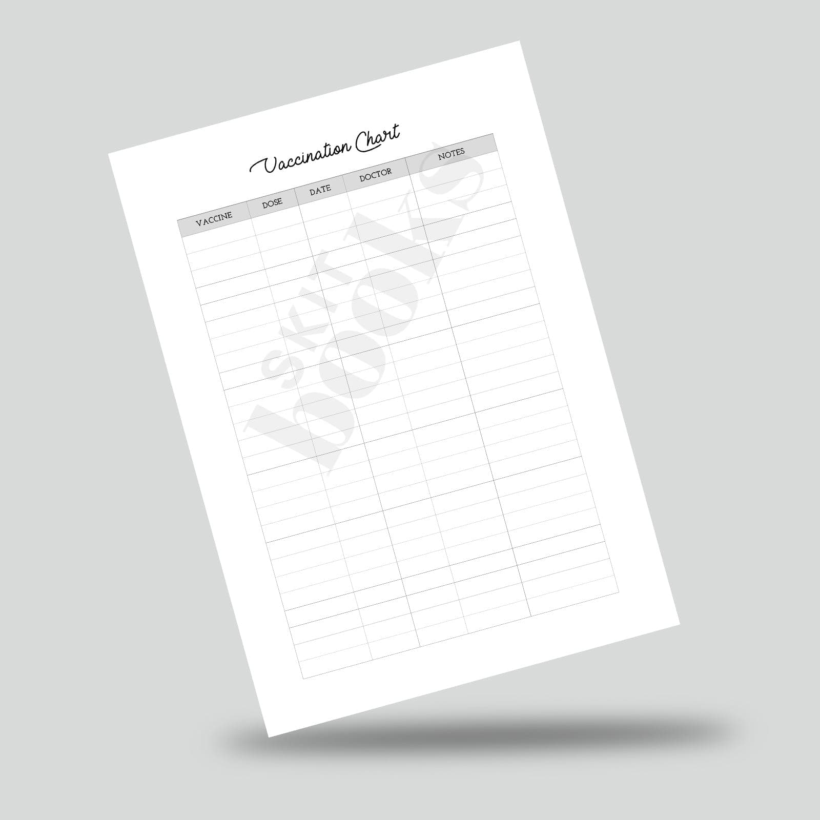 [PDF] Illness and Vaccine Chart — photo 1