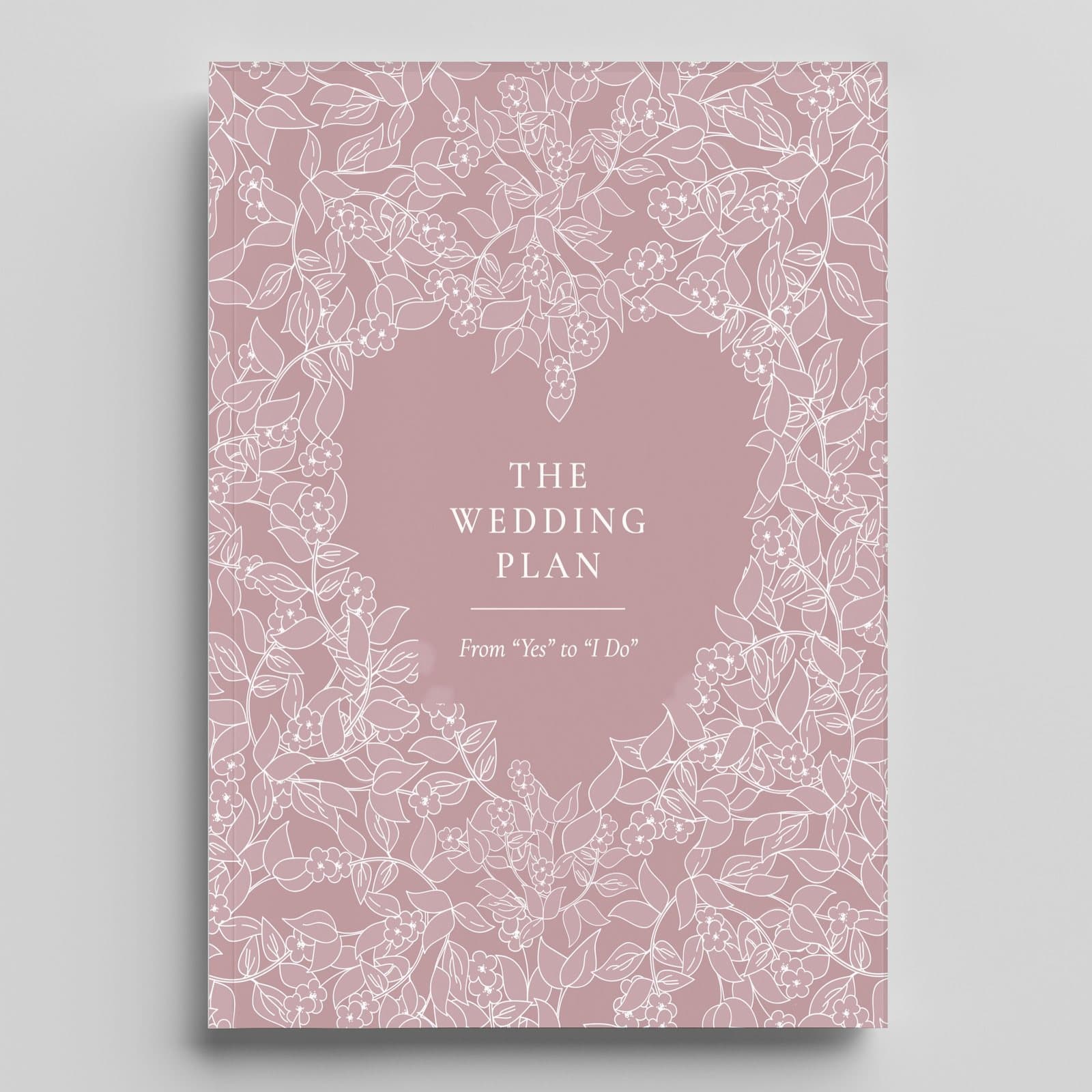 The Wedding Plan — Wedding Planner Journal — mauve rose