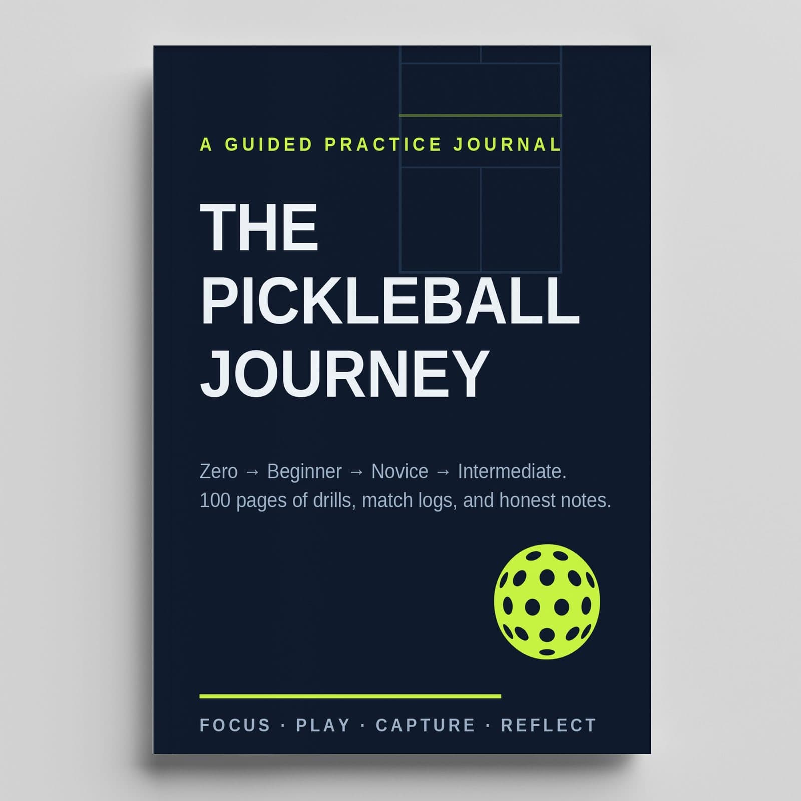 The Pickleball Journey journal cover — Skitbooks