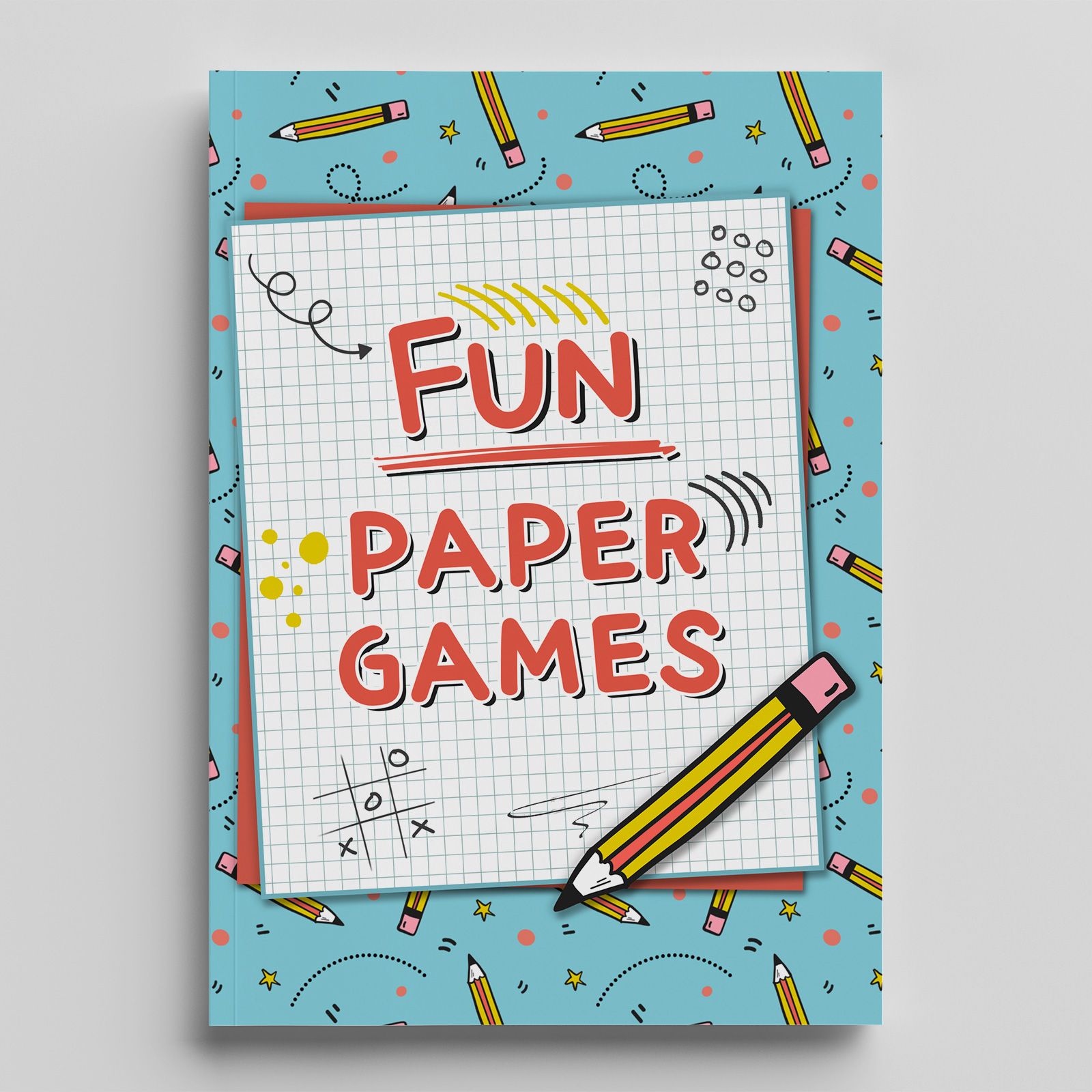 Pencil and Paper Games: Multiplayer Activity Book - Fun games to play while  you are traveling - Ultimate Activity Book For Kids and Adults - 8 Games